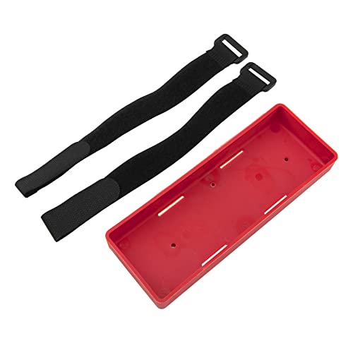 1Pcs ShareGoo Plastic RC Car Battery Tray Case for 2S Lithium & 7.2V NiMH Battery Compatible with Axial SCX10 RC4WD D90 Traxxas TRX-4 1/10 RC Car (Red) - color: Red