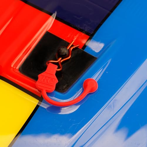 8PCS TGCWENG Universal RC Body Clips w/Pull Tabs Car Clips R Clips for All 1/10 1/12 Scale Losi HPI Arrma Kyosho Himoto RC Car Truck Crawler Body Shell Upgrades (1.2mm Orange Clips+Red Pull) - color: Orange Clips+Red Pull