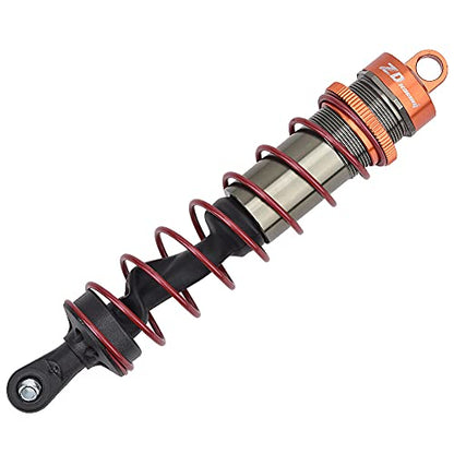 Tbest RC Car Shock Damper, 4pcs Metal Oil Pressure Adjustable Front Shock Damper Rear Shock Damper for 1/8 RC Car(Orange) Zd Racing Shocks Arrma Kraton 6S Parts