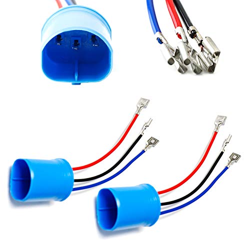 iJDMTOY 9007/9004 to H13/9008 or H4/9003 Giboshi Terminal Polarity Adjustable Conversion Adapter Wiring Kit Compatible with Light Bulb Conversion Retrofit