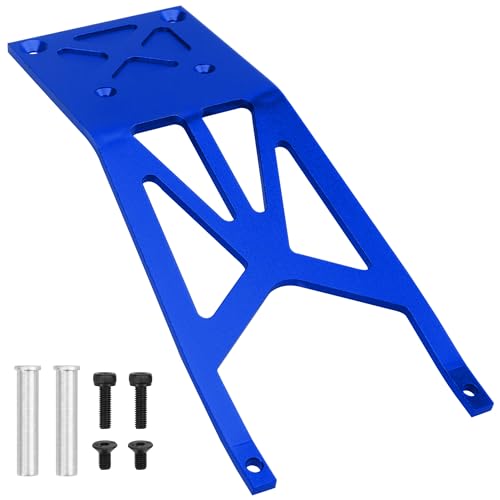 Aluminum Front Skid Plate Skidplate #5837 Compatible with Traxxas Slash 2WD 1/10 RC Car Upgrade Parts(Blue) - color: Blue