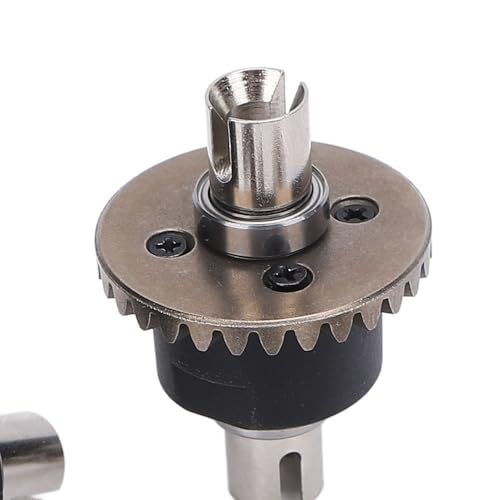 RC Differential Gear Set for SCY 16101 16102 16103 1/16, High Hardness Metal Differential Upgrade Kit with Large Gear Motor Bevel Gears