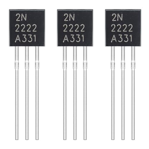 2N2222 2N2222A Amplifier Transistors NPN Silicon Transistor TO-92 60V 800mA (Pack of 200pcs) - style: 2N2222