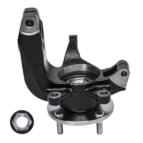 Detroit Axle - Front 4pc Steering Knuckles CV Axles for 06-11 Ford Focus | 2 CV Axles 2 Steering Knuckles & Wheel Bearing Hubs 2006 2007 2008 2009 2010 2011 [Auto Trans.] Replacement - size: 4UX47689/Kit