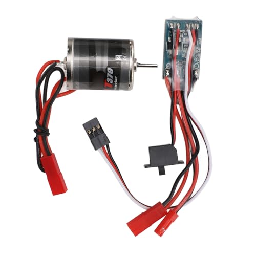 RC Brushed Motor ESC Combo with High Purity Copper Windings 31T 30000rpm Motor and 30A Brushed ESC with JST Plug for 1/16 / 1/18 Scale RC Cars