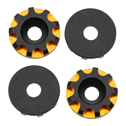 4Pack Vgoohobby Universal Rear Wing Buttons Gasket Compatible with Arrma Traxxas HPI HSP Redcat Axial Tamiya 1/10 RC Off Road Buggy Racing Car (Gold) - color: Gold