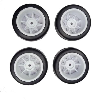 4Pcs 58mm Tires with 12mm Hex Wheels and Sponge Compatible with 1/10 1/12 Scale RC Drift Cars Including 3 M4 M5 TCR M04 M05 Models