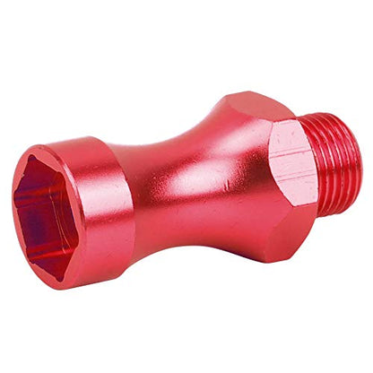 Ejoyous RC Wheel Hub Adapter Hex Drive Hub Adapter RC Hex Coupler 12mm to 17mm Aluminum Alloy CNC Machined 30mm Extension with 5mm Inner Diameter for 1/10 Car Truck (Red) - color: Red