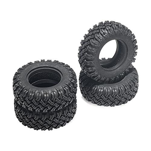 KYX Racing Rubber Tires 47mm x 18mm Tyres Upgrades Parts Accessories for 1/24 RC Crawler Car Axial SCX24(4pcs)
