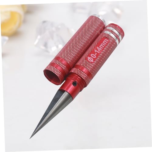 1pc Reamer Tool for Rc Aircraft Model Rosy Metal Steel Hole Opener for Car Shell Expansion and DIY Projects Lightweight Design Safety Features - color: Rosy