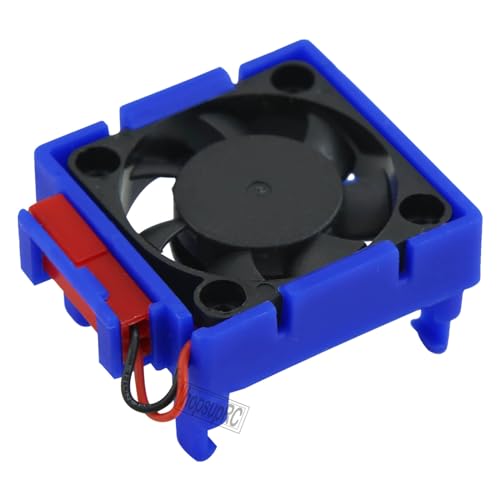 VXL-3s ESC Motor Cooling Fan Upgrades Part for 1/10 Slash/Rustler/Stampede VXL 4X4 2WD,High Velocity Fan Heatsink Hops Up,Replace #3340 Navy Blue - color: Navy Blue/for 2wd4wd
