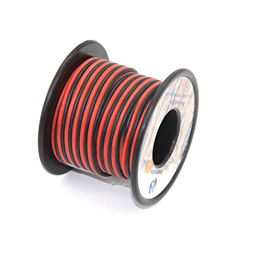 Haerkn 18awg Silicone Electrical Wire Cables 2 Cores 30ft Spool | 18 Gauge Soft and Flexible Hook Up Oxygen Free Strands Tinned Copper Wire - style: 18awg-30FT