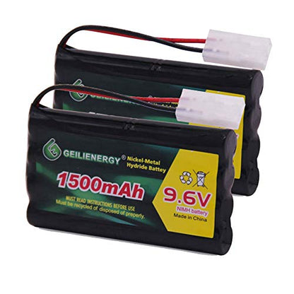 9.6V NI-MH Rechargeable Battery Pack with Standard Tamiya Connector for RC Car, Robots and OTC Genisys 239180 & EVO Scanner(2 Pack) - color: 2 pack 9.6V Battery