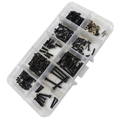 RC Screw Kit Repair Tool Box Hardware Fasteners Set Compatible with TRX-4M 1/18 RC Crawler Car Upgrade