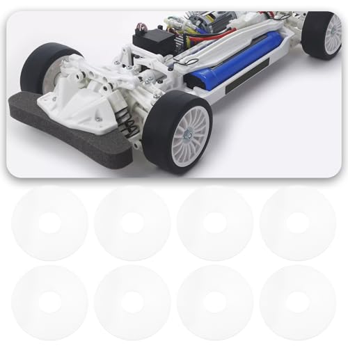 50PCS RC Body Washers Compatible with Bandit Compatible with Rustler Compatible with Stampede 1/10 Scale RC Model Cars ID 6.5mm OD 22mm Thickness 1.2mm