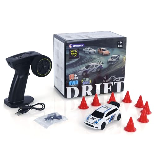 TOUCAN RC HOBBY 2.4GHz Mini RC Drift Car 1/43 Racing Vehicles High Speed 4WD Ready to Go Mini Car Radio Battery Lights Model Gyroscope for Ages 14+ - color: 4307gyro