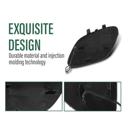 LQI Front Bumper Tow Eye Hook Cover Cap Fit Benz C63AMG W205 C300 2015-2018 | 2058850724, A2058850724 Black - size: Front | Fit Benz W205 C300 C400 C63AMG 2015-2018