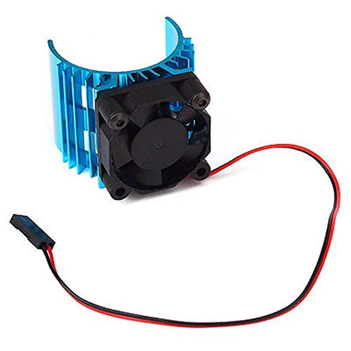 Aluminum Alloy RC Electric Motor Heat Sink Heatsink with 5V Cooling Fan for 1/8 1/10 RC Car Truck Buggy Crawler 540 550 3650 Size Motor