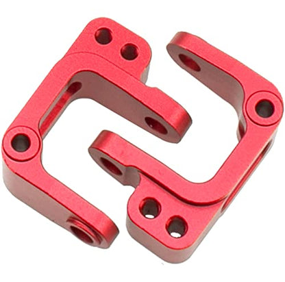 ShareGoo Metal Steering Hub Blocks & C-Hub Carriers Caster Blocks & Rear Stub Axle Carriers Compatible with Horizon ECX 1/10 2WD Ruckus Axe Brutus Circuit AMP MT/DB Crush RC Car Tuck (Red) - color: Red