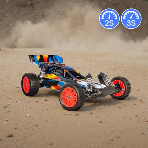 Preglued 12mm Hex Wheel Rims Rubber Tires with Foam Inserts OD 86mm/3.38" for Traxxas Bandit WLtoys 144001 Redcat 1/10 RC Off-Road Buggy Car, Set of 4 (Color C)