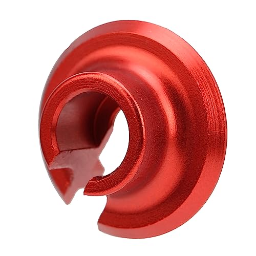 RC Spring Retainers, Durable Shock Cups Upgrade for Smooth Ride, 4Pcs Red Set for 1/10 Scale RC Cars Off-Road Racing and Hobbyist Maintenance
