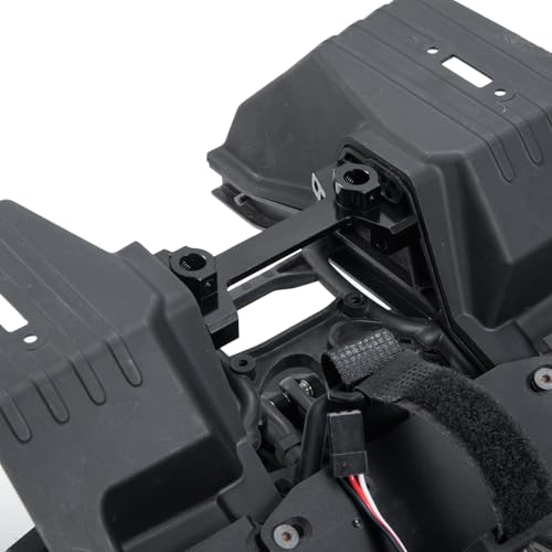 Aluminum Rear Body Shell Mount Stand for 1/10 Axial SCX10 III AXI03007 RC Crawler Car Upgrades Parts Accessories, Rear Shock Tower Braces Body Post Mounts (Black) (Rear Body Shell Stand) - color: Rear Body Shell Stand