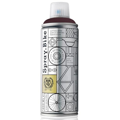 Spray.Bike Spray Paint - Black Cherry (Deep Burgundy) | Designed Mainly for Bicycles | Multi-Use Acrylic Spray Paint for Metal, Plastic | High Coverage Bike Paint, 400ml - color: Black Cherry