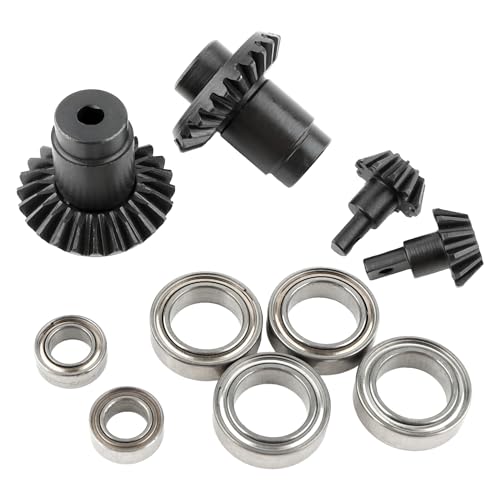 FCX24 RC Car 2 Packs Differential Gear & Input Gear & Bearing Set Accessories Spare Parts for FCX24 1:24 1/24 Brushless RC Trucks Vehicle - color: 2 Packs