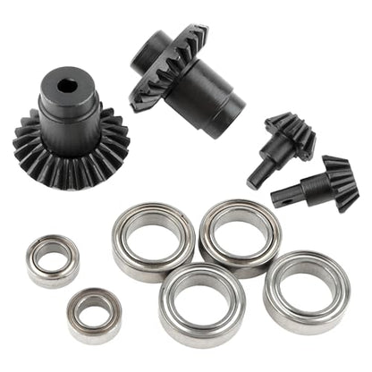 FCX24 RC Car 2 Packs Differential Gear & Input Gear & Bearing Set Accessories Spare Parts for FCX24 1:24 1/24 Brushless RC Trucks Vehicle - color: 2 Packs