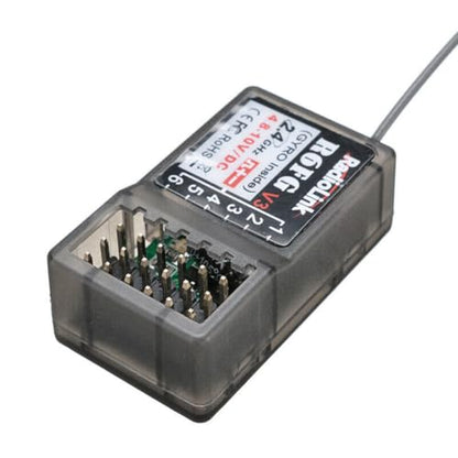 R6FG 2.4Ghz 6CH Gyro RC Receiver for RC6GS RC4GS RC4G Radiolink Transmitter Replacement