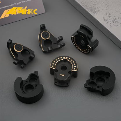 Brass Steering Blocks Hub C Carrier Portal Knuckle Rear Cover for 1/10 Vanquish VS4-10 Phoenix F10 RC Car Crawler Series Upgrades Part
