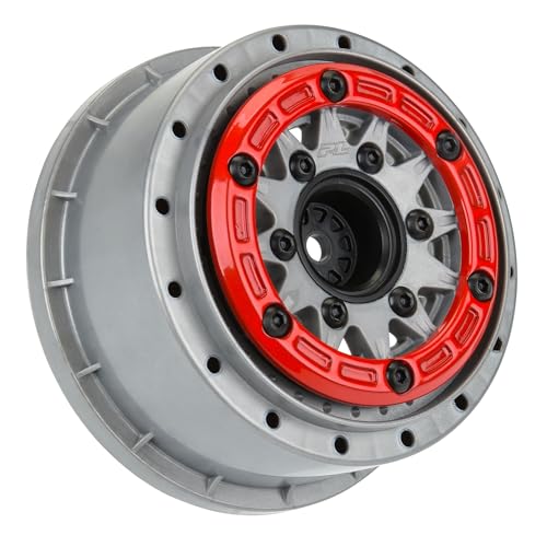 Pro-line Racing 1/10 Raid Bead-Loc F/R 2.2/3.0 SC 2 Red/Grey PRO281105