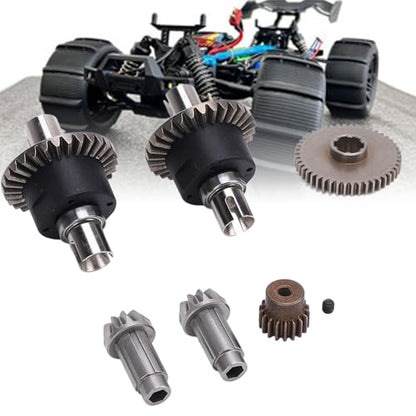 RC Differential Gear Set, Metal Diff Drive Gear Wheel Set for SCY 16101 16102 16103