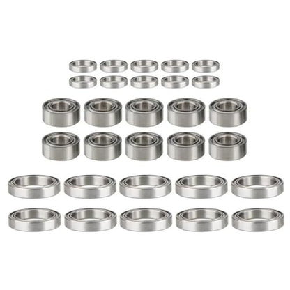 Double Rubber Seal for 10421-S 9102 1/10 rc Car Upgrade Parts Spare Accessories Modified Pieces 30Pcs Steel Ball Bearing Set