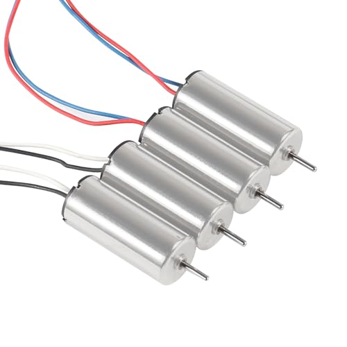 4PCS 615 Motor Coreless Brushed Motors 6x15mm 19000KV Mini DC Motor with Terminal Wire JST-1.25 for RC Quadcopter