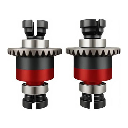 2PCS 30T 0.8Mod Differential Set for ARRMA Granite Typhon Mojave GROM (Red) | Metal,Front,Rear,1/18,1/14,ARA311177 ARA311177V2,Pre-Assembled,High Strength,Wear Resistant,Precision Fit - color: Red