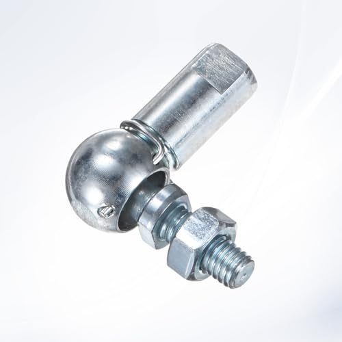 M METERXITY 4-Pack CS10 Ball Head Rod End Bearing, M6x1.0 Right Male Thread and Left Female Thread Self-lubricating Carbon Steel Angle Ball Joint Socket End Fitting for Automotive - size: M6x1.0, style: Left Thread
