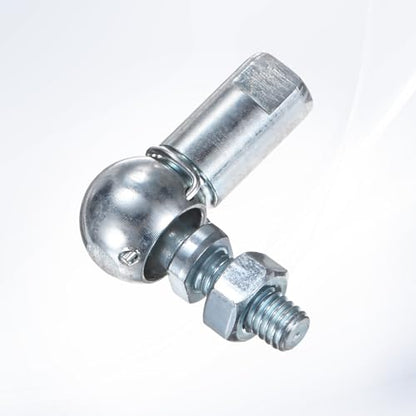 M METERXITY 4-Pack CS10 Ball Head Rod End Bearing, M6x1.0 Right Male Thread and Left Female Thread Self-lubricating Carbon Steel Angle Ball Joint Socket End Fitting for Automotive - size: M6x1.0, style: Left Thread