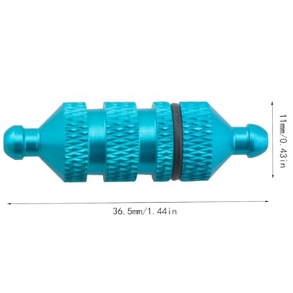 2PCS Blue Metal Fuel Filter HSP Wireless Remote Control Auto Part 1/10 Oil Trucks General Accessories