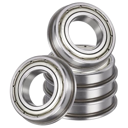 uxcell 5Pcs F6904ZZ Flanged Ball Bearings, 20 x 37 x 9mm Double Shielded Chrome Steel Deep Groove Bearing, ABEC5 - size: F6904ZZ 20 x 37 x 9mm