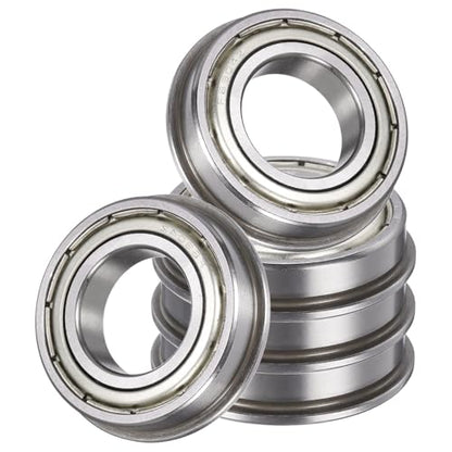 uxcell 5Pcs F6904ZZ Flanged Ball Bearings, 20 x 37 x 9mm Double Shielded Chrome Steel Deep Groove Bearing, ABEC5 - size: F6904ZZ 20 x 37 x 9mm
