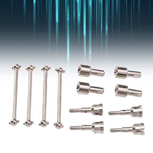 RC Dogbone Axle Diff Cup Joint Set for A949 A959 A969 A979 K929 118 Scale Car Upgrade Aluminum Alloy Drive Shaft Replacement Parts Kit (Silver) - color: Silver