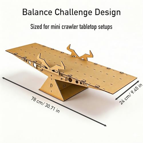 RC Crawler Seesaw Bridge, Course Obstacle for 1/18 and 1/24 Mini Crawlers (Rocking Seesaw) - size: Rocking Seesaw