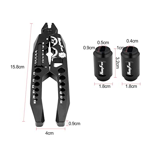 Metal Shock Absorber Pliers Rod Ball Clamp & Ball Joint Wrench Multi-Function RC Tool Combo Set for 1/8 1/10 RC Car