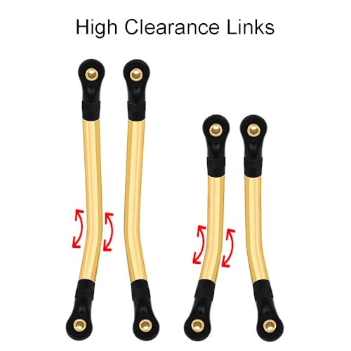 TRX4M Brass High Clearance Links Linkage Rod Set for TRX-4M 1/18 RC Crawler Upgrade Parts
