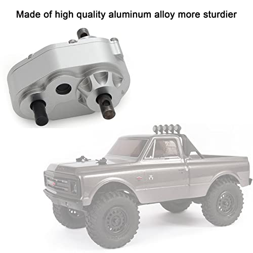 Metal D90 Single Speed Transmission Gearbox with Clockable Motor for 1/10 RC Crawler RC4WD Gelande II FJ40 G2 D110 DefenderTF2 (Transfer Case) - color: Transfer Case