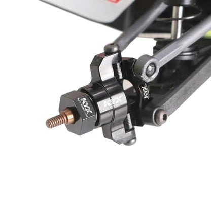 KYX Racing Aluminum Front Rear Wheel Hex Mount Adapter Upgrades Parts Accessories for 1/24 RC Crawler Car LOSI Micro-B Buggy
