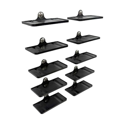 Triple Seven Wall Mount Display Holder - Easily Show Off Your Die-Cast Collection on Drywall - Quick and Simple Pushpin Installation - Holds & Displays Standard Wheels Cars - Pack of 25 - size: (Pack of 25) BLACK