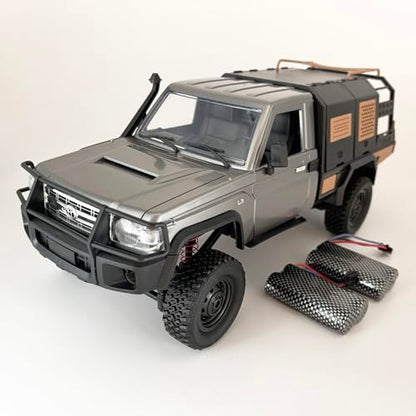 MN82S RC Crawler 1/12 Scale Remote Control Rock Crawler RC Truck 4x4 | Toyota Land Cruiser All Terrain Car Off-Road RTR 280 Motor Full Proportional Hobby Vehicle for Adult