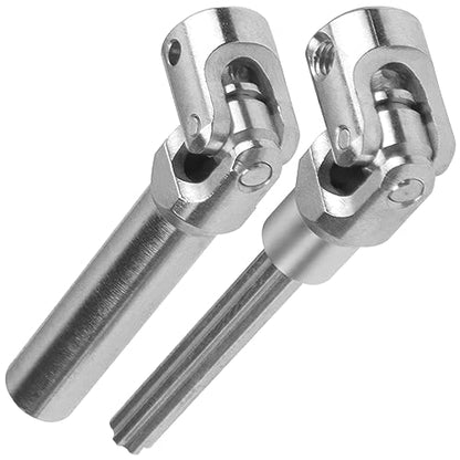 2Pcs Vgoohobby Universal Drive Shaft RC Crawler Driveshaft Compatible with Traxxas TRX4 Axial SCX10 AXI03007 Redcat Gen7 RC4WD D90 TF2 1/10 RC Crawler Car (Silver,94-119mm) - color: Silver, size: 94-119mm